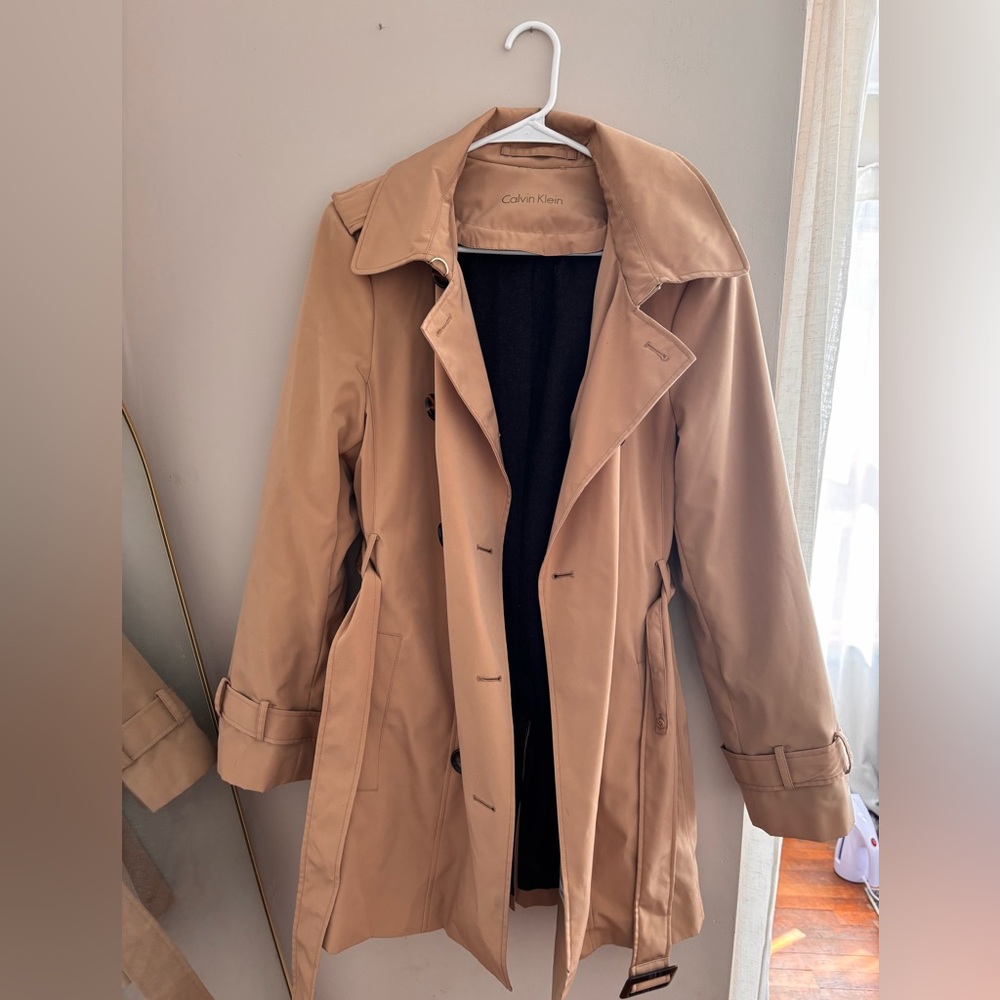 Calvin Klein Camel Trench Coat
